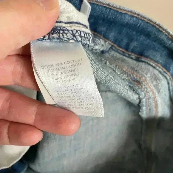 Loft Modern Straight Distressed Jeans Size 6 - Picture 7 of 12